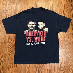 Gennady Golovkin GGG‎ vs Wade Boxing Graphic T-Shirt XL Black 2016 Fight Night